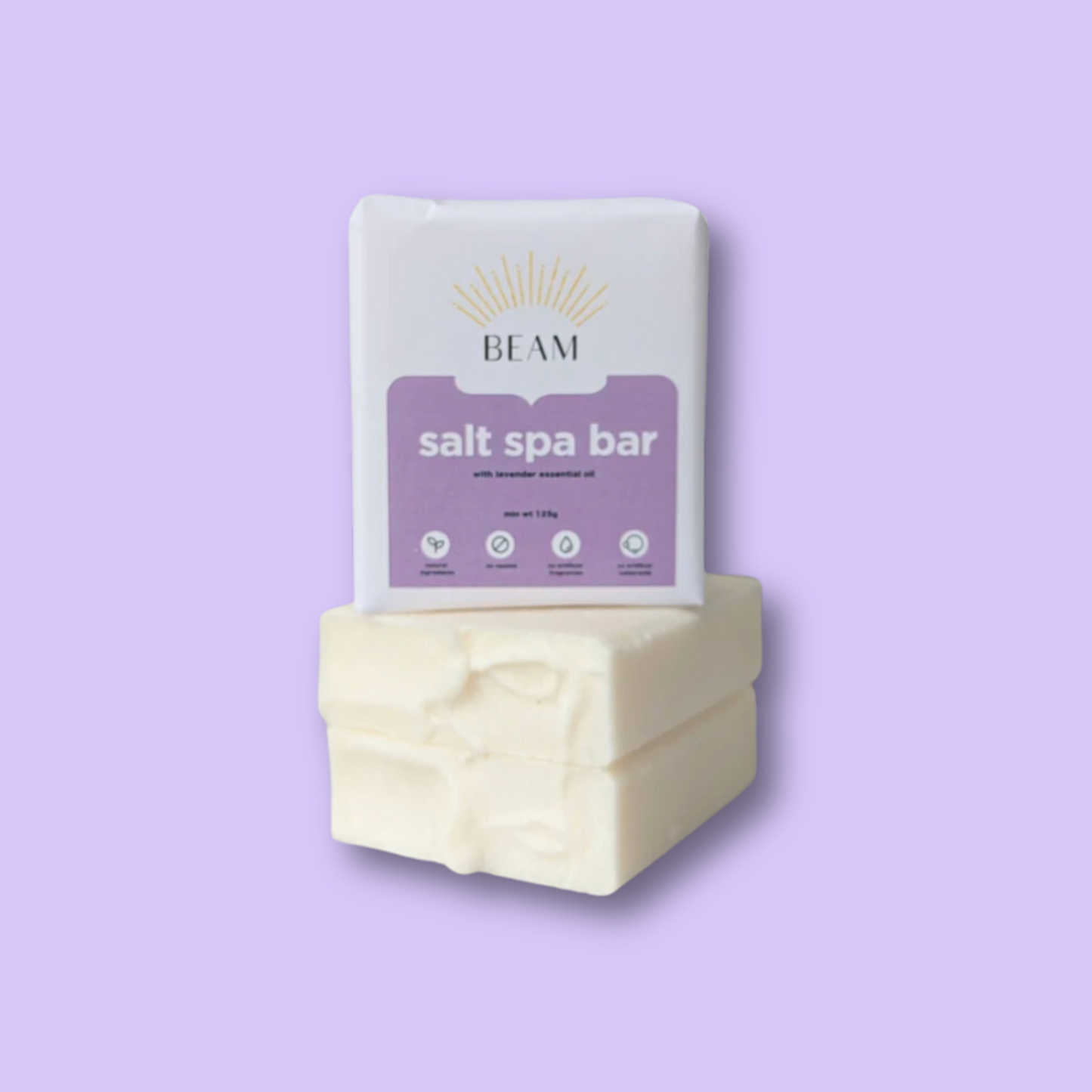 Salt Bar - Lavender - Beam - Vegan - 120g-55g