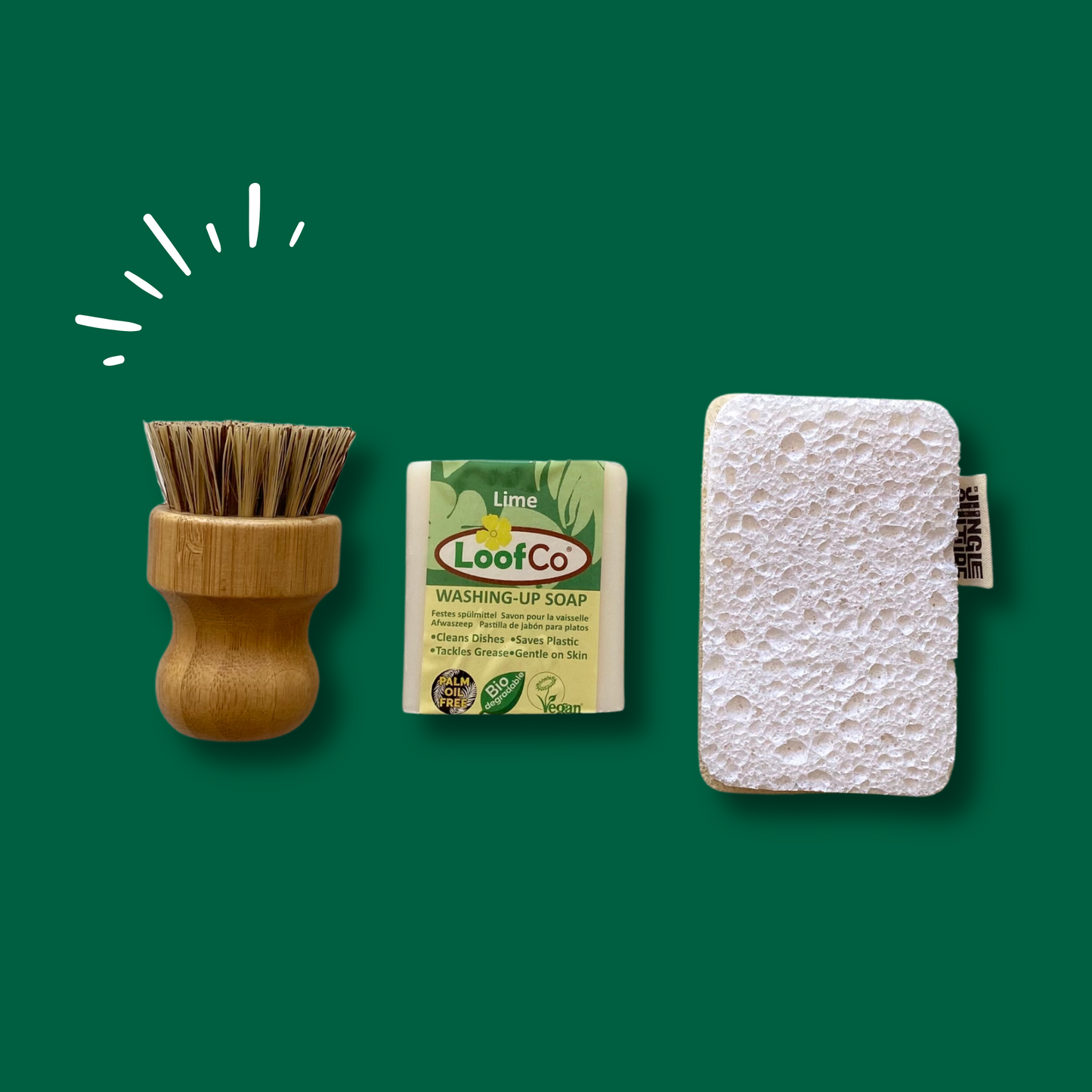 Dish Washing Soap Bar - Cool Mint & Tea Tree - Eco Living - 100g