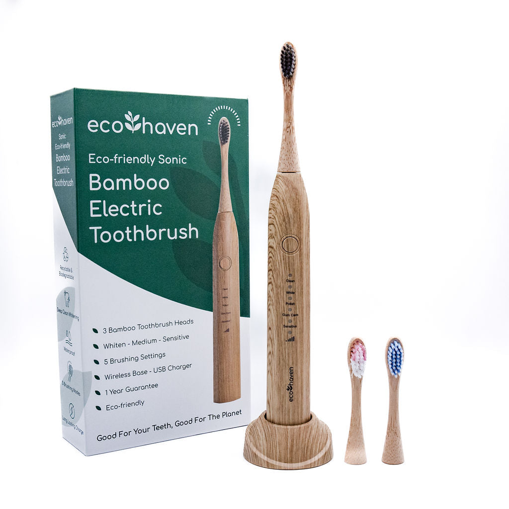 Plastic-Free Bamboo Electric Toothbrush
