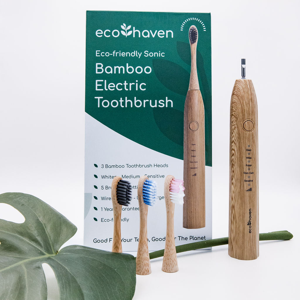Plastic-Free Bamboo Electric Toothbrush