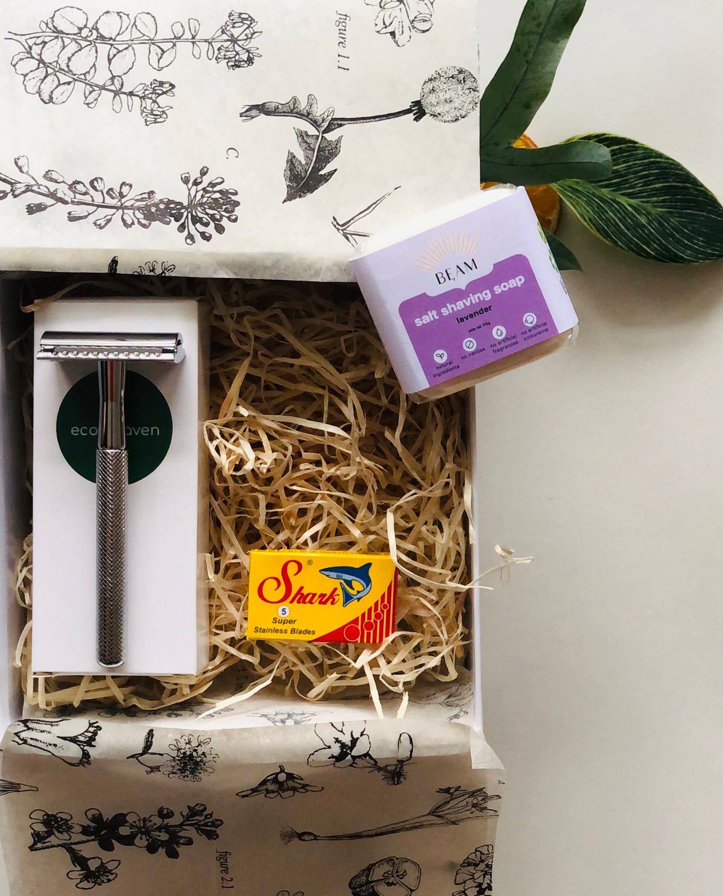 Eco-Friendly Gift Box - Shaving Set - Plastic Free