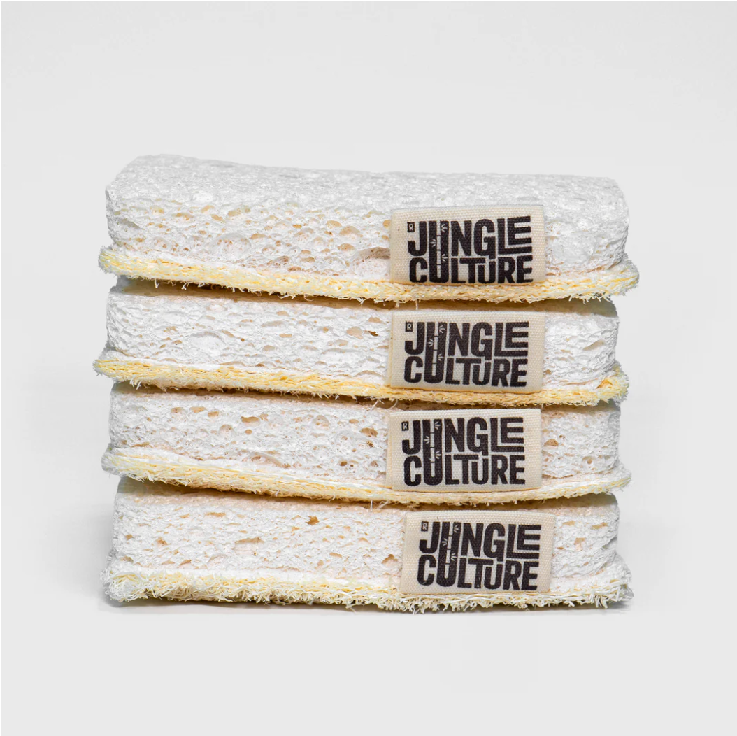 Plastic Free Sponges & Scourers - Pack of 4 -