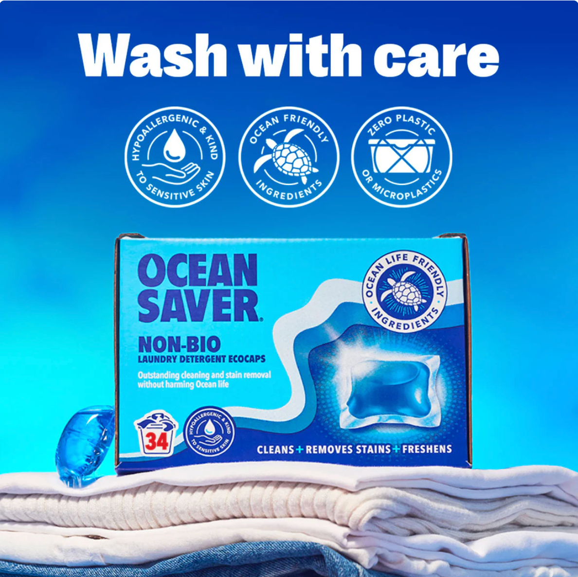 Ocean Saver - Non-Bio Laundry Detergent Ecocaps - 34