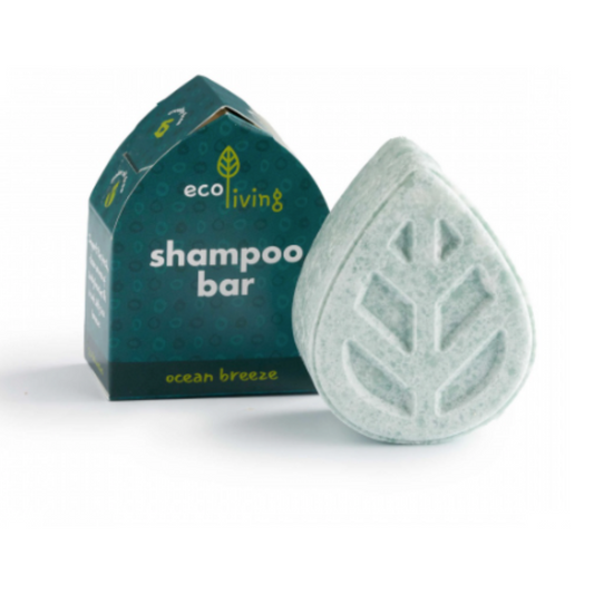 ecoliving natural Shampoo Bar - Ocean Breeze - Soap Free - Plastic Free -85g
