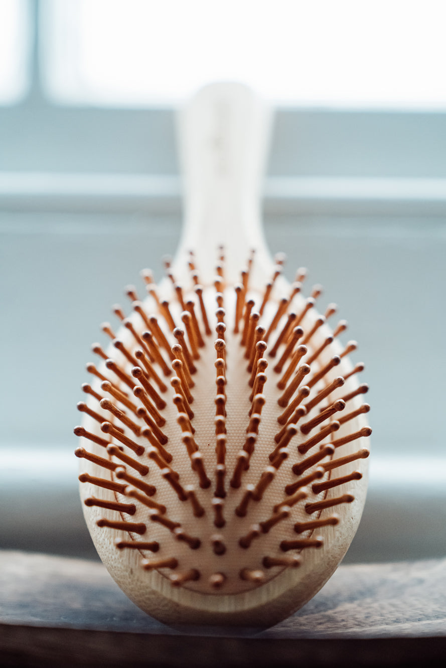 Bamboo Hair Brush - Round - Large