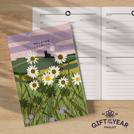 Walking logbook lighthouse - Illustrated by Onneke