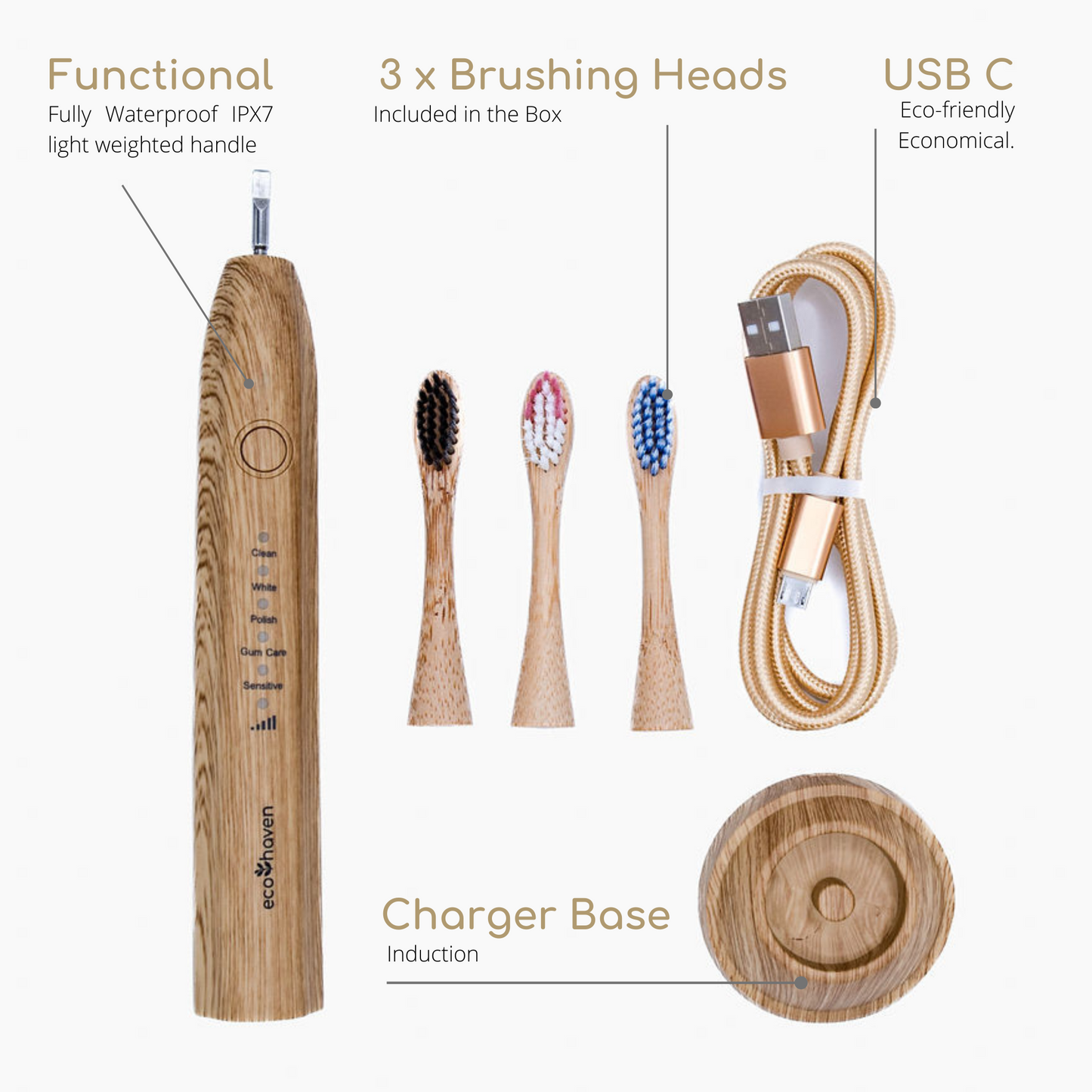Bamboo Electric Toothbrush - New