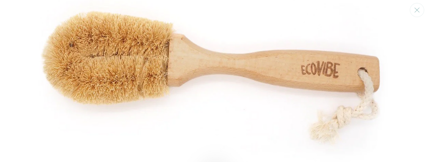 Coconut Dish Brush with Wooden Handle