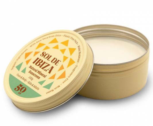 Vegan Organic Natural Sun Cream -  SPF50 - Sol de Ibiza -