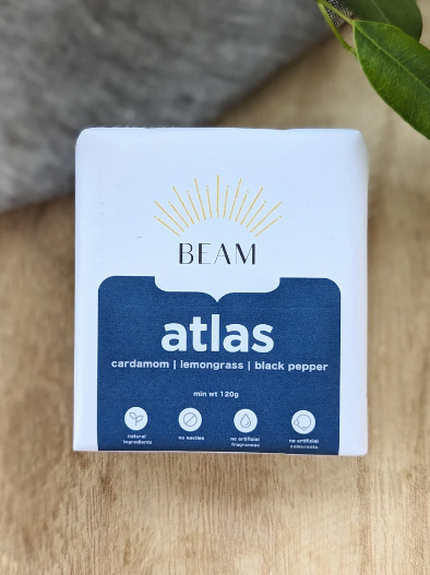 Atlas bar soap for men - Cardamom, Lemongrass & Black Pepper - Beam - 120g