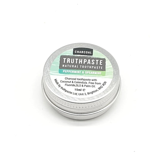 Truthpaste - Charcoal -Peppermint & Spearmint - Travel size - 15ml
