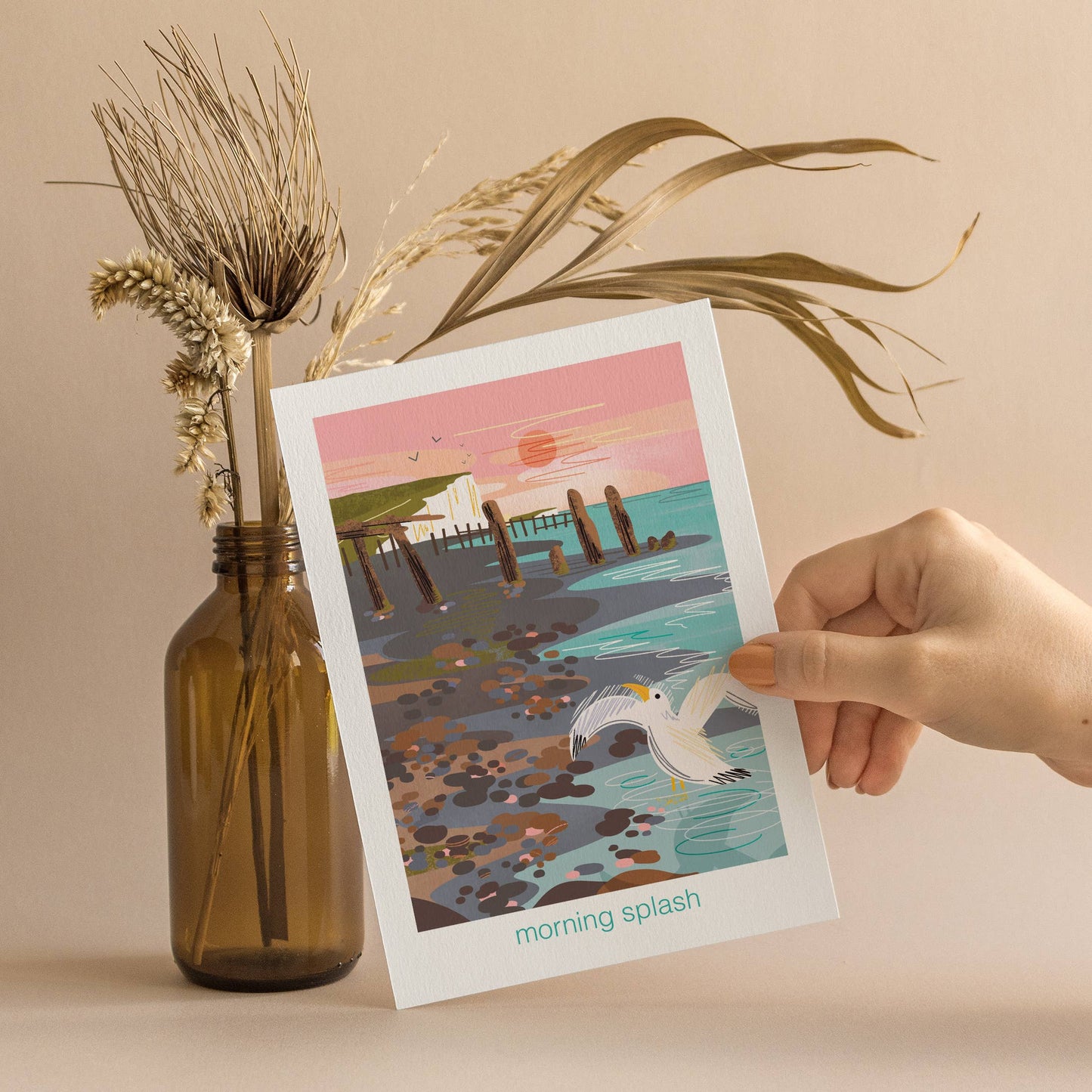 Greeting Card - Morning splash - Illustrated by Onneke