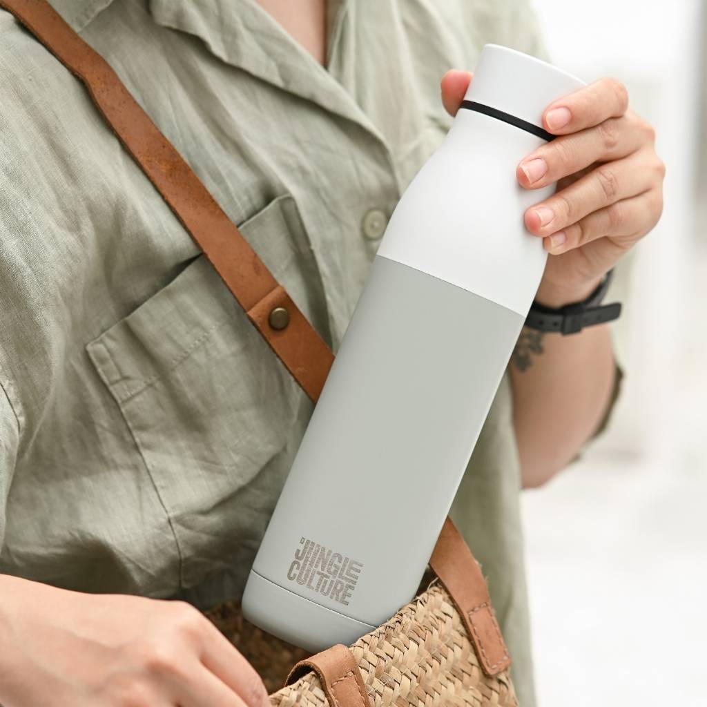 Reusable Water Bottle - Insulated - Stainless Steel - Jungle Culture - 650ml -