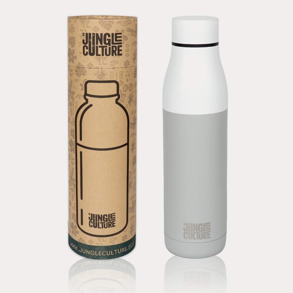 Reusable Water Bottle - Insulated - Stainless Steel - Jungle Culture - 650ml -