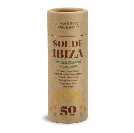 Sol de Ibiza - Sunscreen cream SPF50- Natural Mineral Suncream